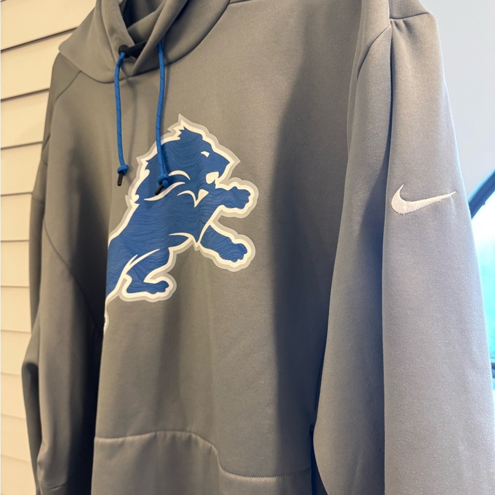 Nike Onfield Apparel Gray Detroit Lions XXL Hoodie